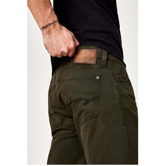 Mavi Men's Jeans Zach Straight Leg Dark Green Twill Size W46 x L32 Big Tall NWT - Picture 4 of 5